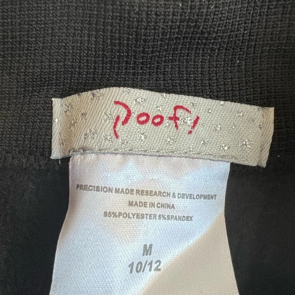 Poof New York Women's Black Golden Stars design Comfy Legging, size M (10-12) - Picture 5 of 5